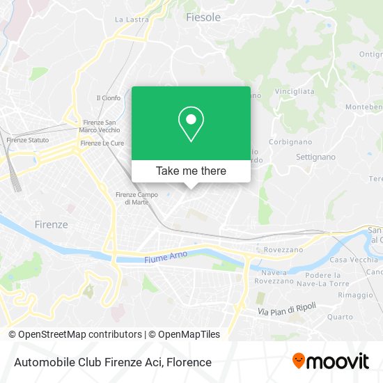 Automobile Club Firenze Aci map