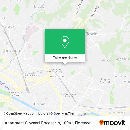 Apartment Giovanni Boccaccio, 109a1 map