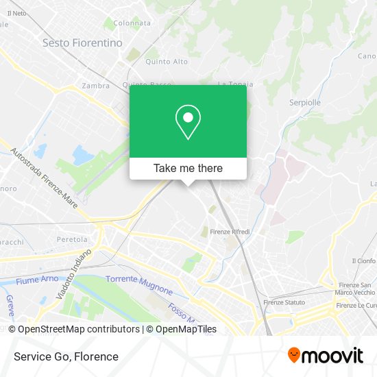 Service Go map