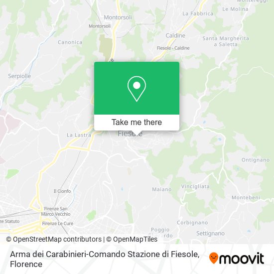 Arma dei Carabinieri-Comando Stazione di Fiesole map