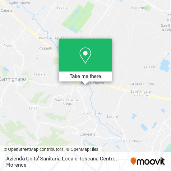 Azienda Unita' Sanitaria Locale Toscana Centro map