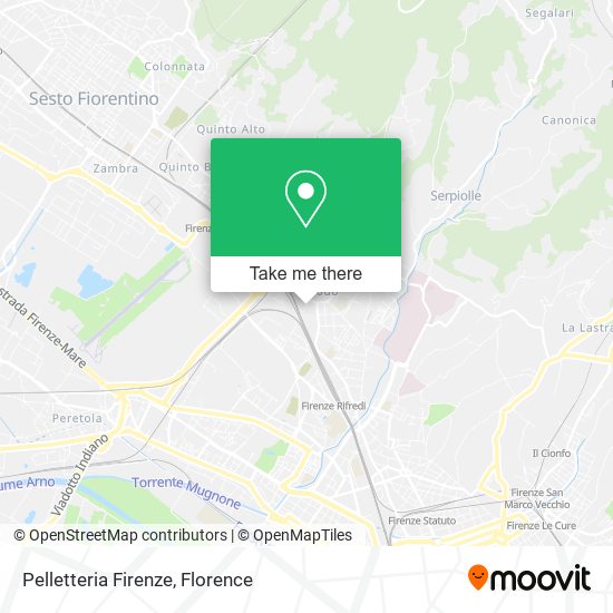 Pelletteria Firenze map