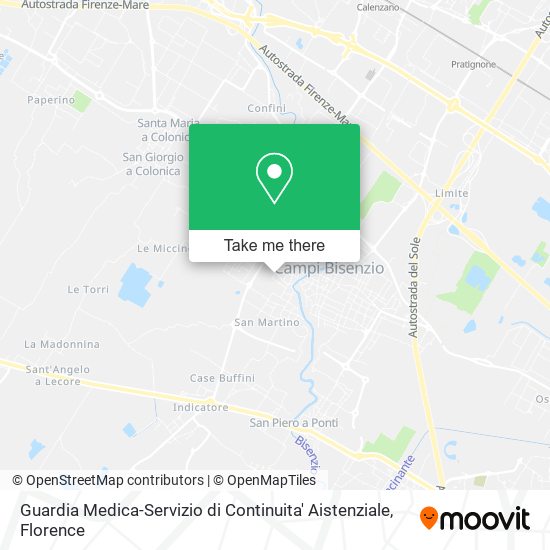 Guardia Medica-Servizio di Continuita' Aistenziale map