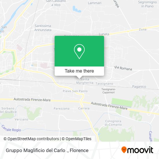 Gruppo Maglificio del Carlo . map