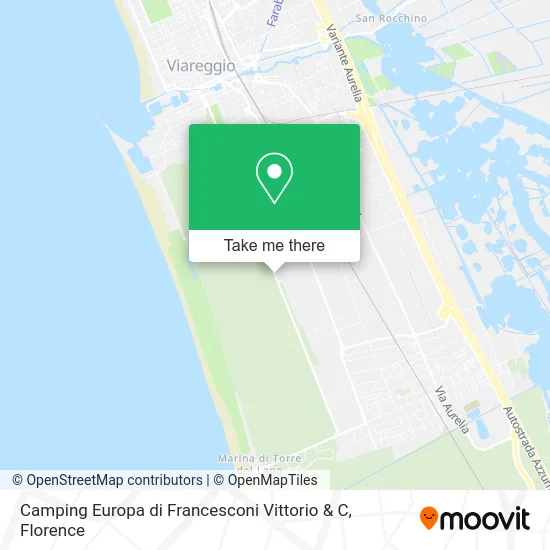 Camping Europa di Francesconi Vittorio & C map