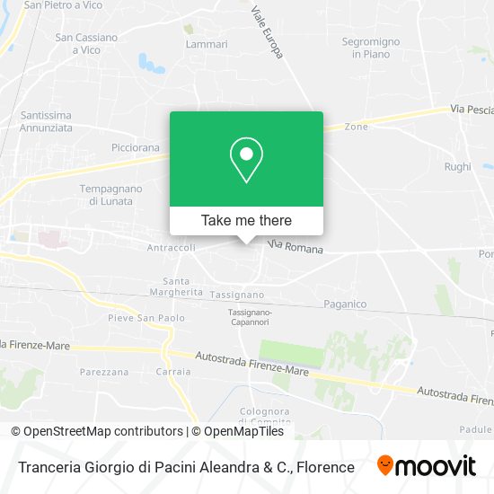 Tranceria Giorgio di Pacini Aleandra & C. map