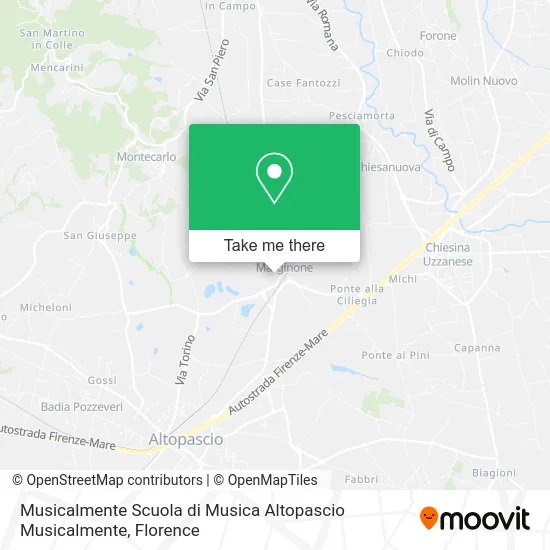 Musicalmente Music School Altopascio map