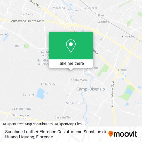 Sunshine Leather Florence Calzaturificio Sunshine di Huang Liguang map