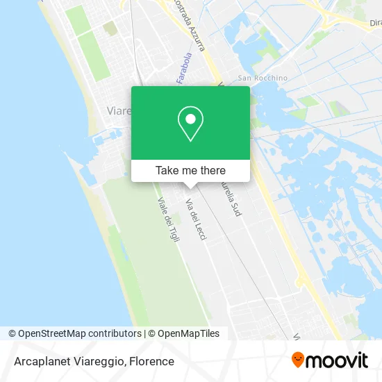 Arcaplanet Viareggio map