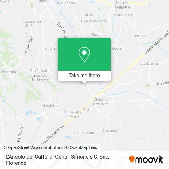 L'Angolo del Caffe' di Gentili Simone e C. Snc map