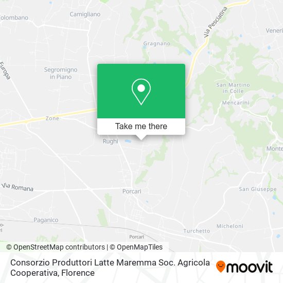 Consorzio Produttori Latte Maremma Soc. Agricola Cooperativa map