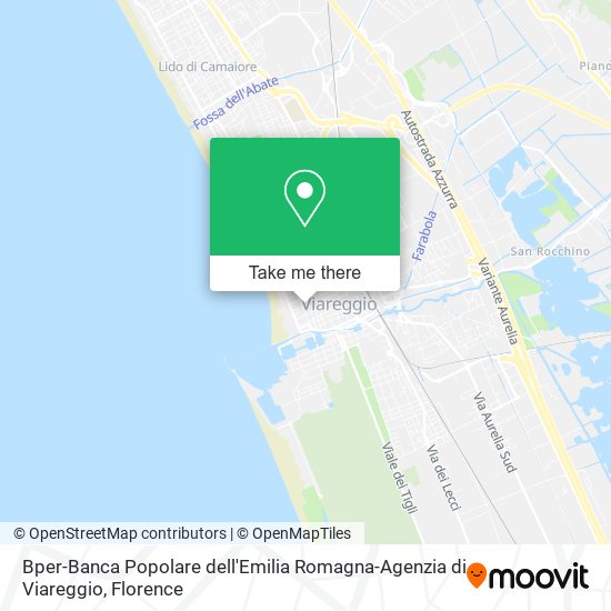 Bper-Banca Popolare dell'Emilia Romagna-Agenzia di Viareggio map