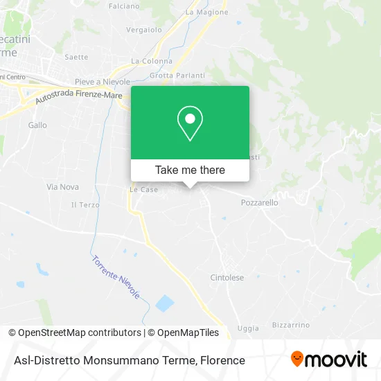 Asl-Distretto Monsummano Terme map