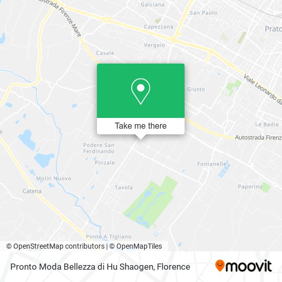 Pronto Moda Bellezza di Hu Shaogen map