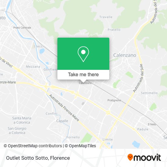 Outlet Sotto Sotto map