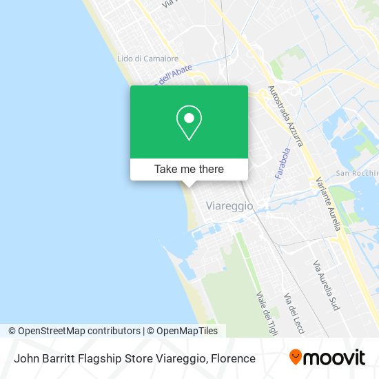 John Barritt Flagship Store Viareggio map