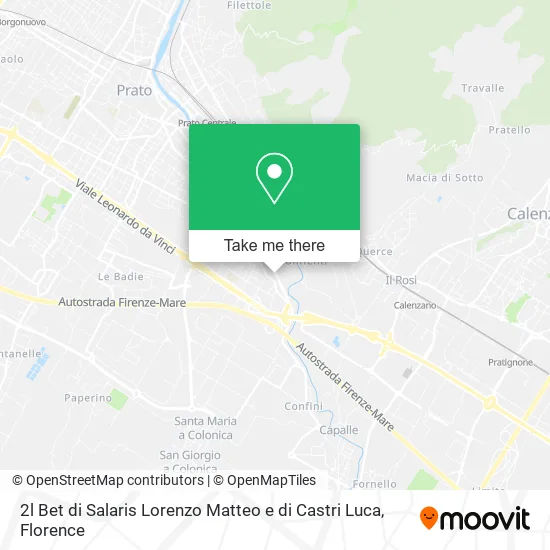 2l Bet di Salaris Lorenzo Matteo e di Castri Luca map
