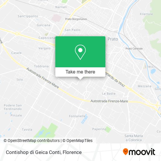 Contishop di Geica Conti map