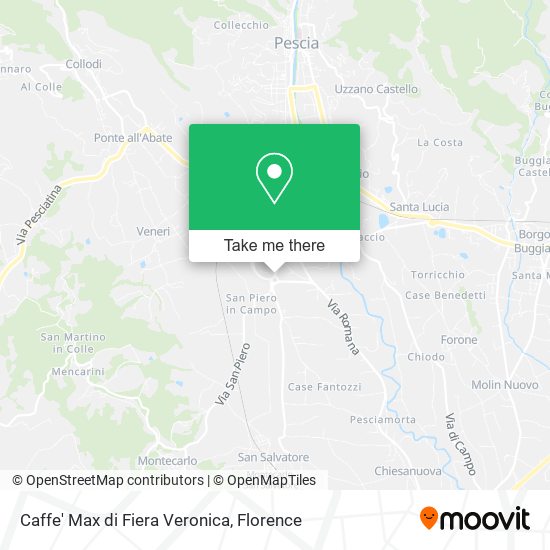 Caffe' Max di Fiera Veronica map