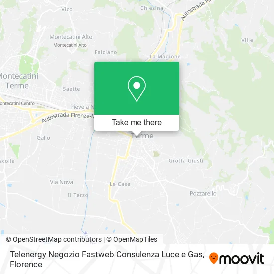 Telenergy Fastweb Store Electricity and Gas Consulting map