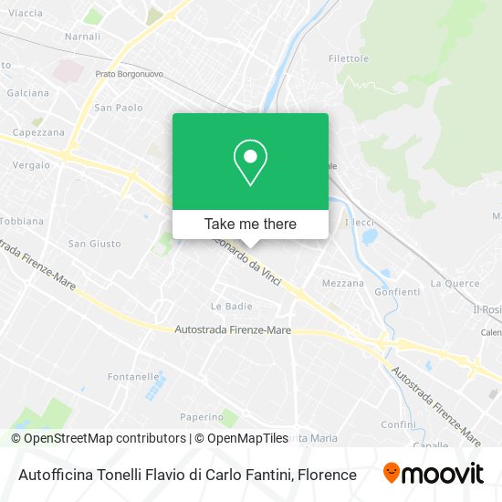 Autofficina Tonelli Flavio di Carlo Fantini map
