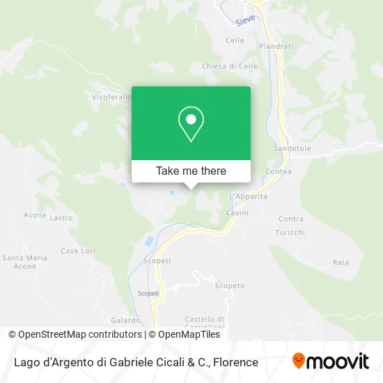 Lago d'Argento di Gabriele Cicali & C. map