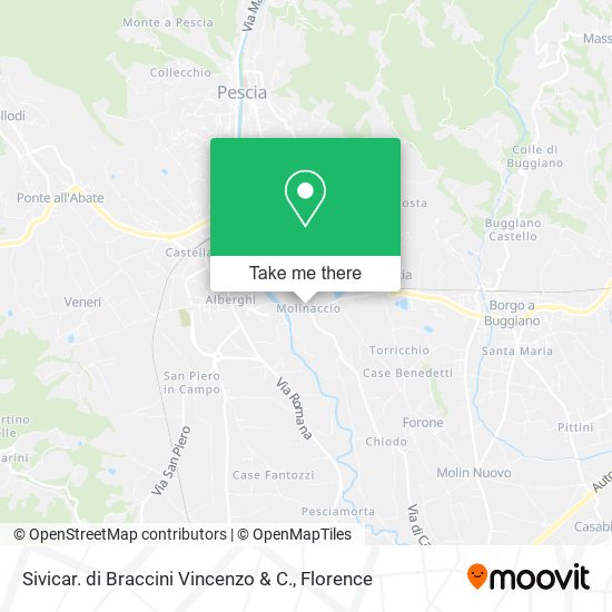 Sivicar. di Braccini Vincenzo & C. map