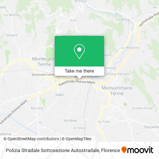 Polizia Stradale Sottosezione Autostradale map