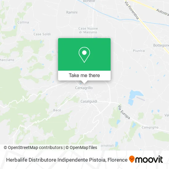Herbalife Distributore Indipendente Pistoia map