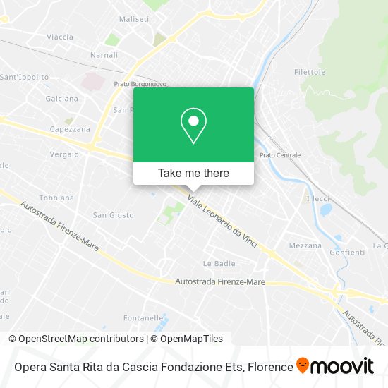Opera Santa Rita da Cascia Fondazione Ets map