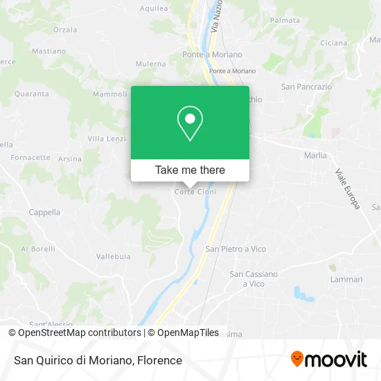 San Quirico di Moriano map