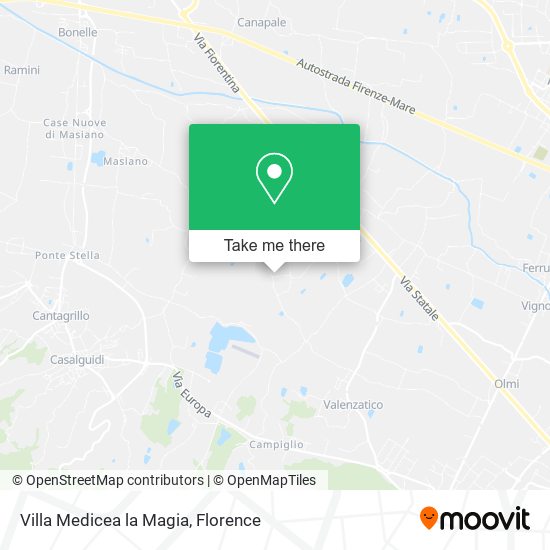 Villa Medicea la Magia map