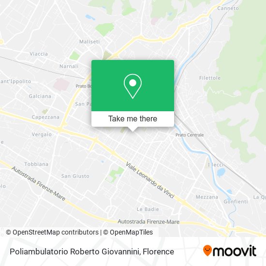 Poliambulatorio Roberto Giovannini map