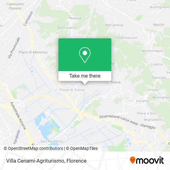 Villa Cenami-Agriturismo map