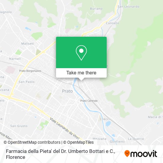 Farmacia della Pieta' del Dr. Umberto Bottari e C. map