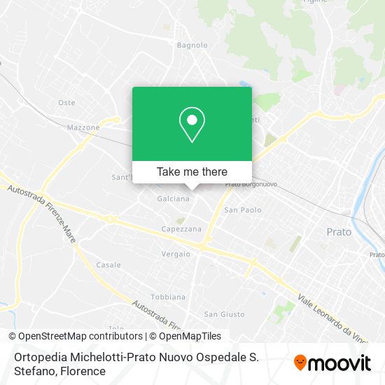 Ortopedia Michelotti-Prato Nuovo Ospedale S. Stefano map