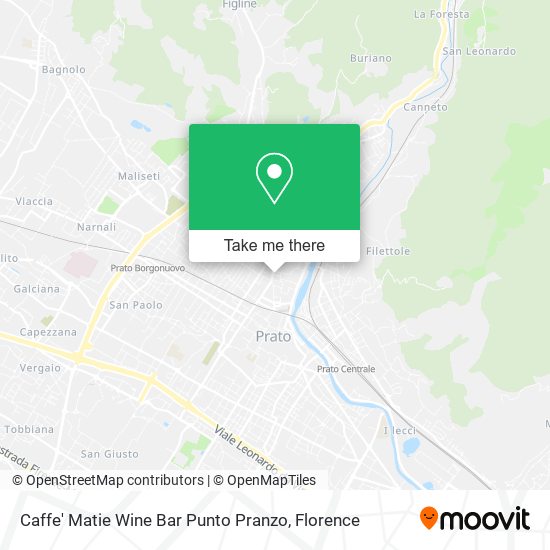 Caffe' Matie Wine Bar Punto Pranzo map