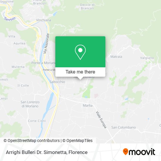 Arrighi Bulleri Dr. Simonetta map