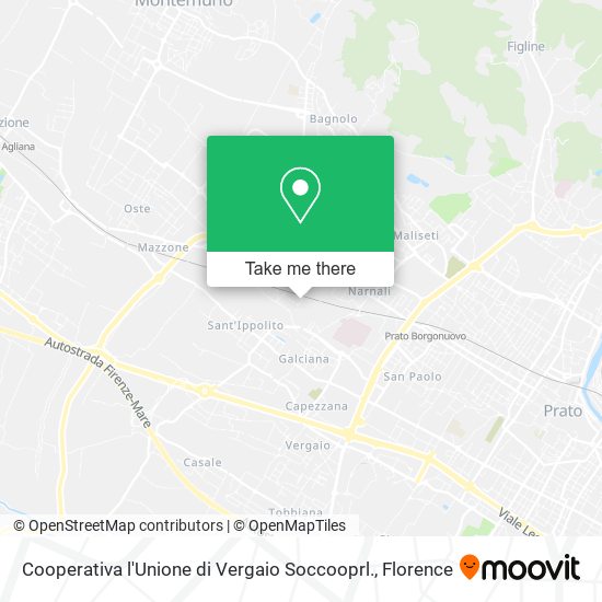 Cooperativa l'Unione di Vergaio Soccooprl. map