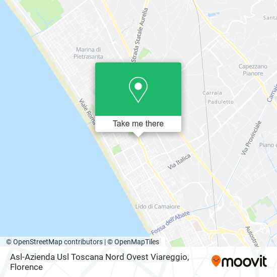 Asl-Azienda Usl Toscana Nord Ovest Viareggio map