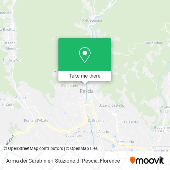 Arma dei Carabinieri-Stazione di Pescia map
