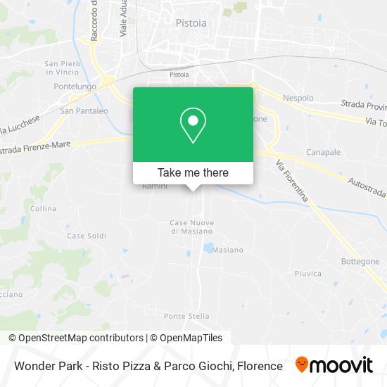Wonder Park - Risto Pizza & Parco Giochi map