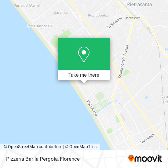 Pizzeria Bar la Pergola map