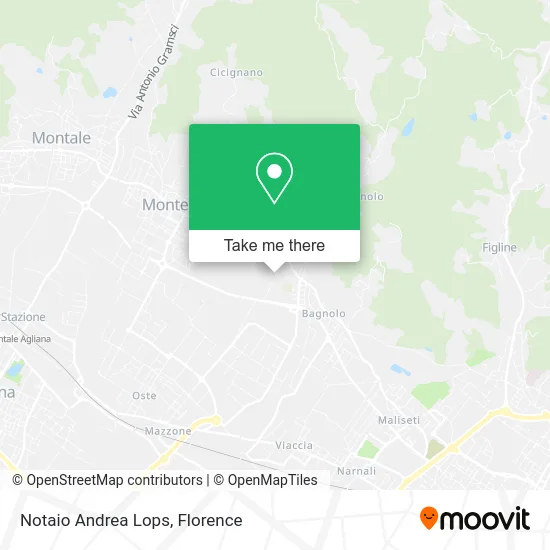 Notary Andrea Lops map