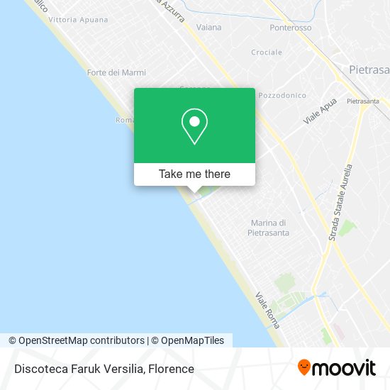 Discoteca Faruk Versilia map