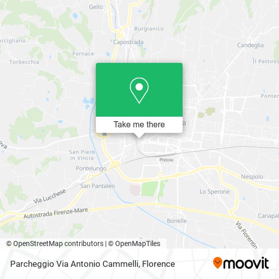Parcheggio Via Antonio Cammelli map