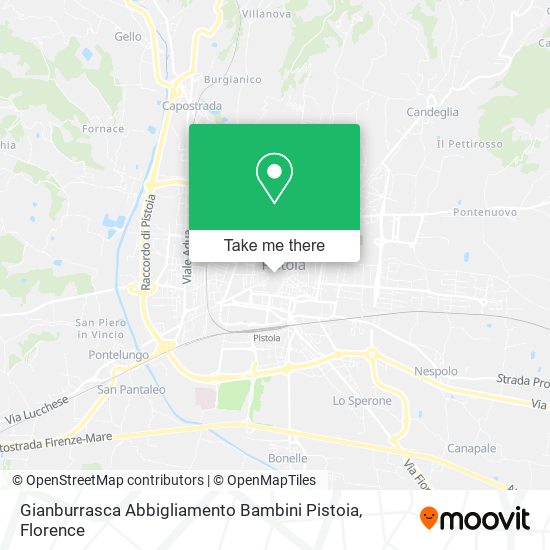 Gianburrasca Abbigliamento Bambini Pistoia map