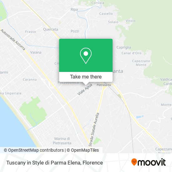 Tuscany in Style di Parma Elena map