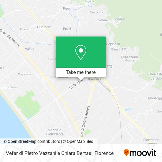 Vefar di Pietro Vezzani e Chiara Bertasi map