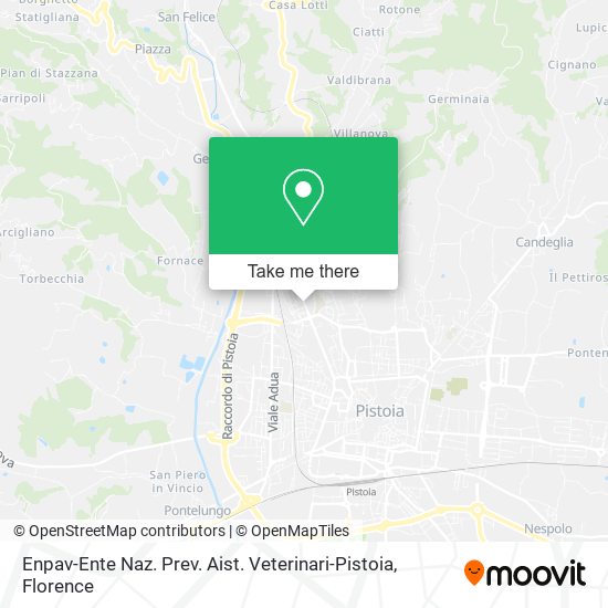 Enpav-Ente Naz. Prev. Aist. Veterinari-Pistoia map